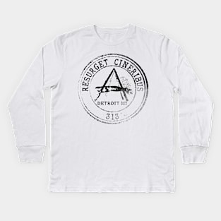 Detroit Passport Stamp Kids Long Sleeve T-Shirt